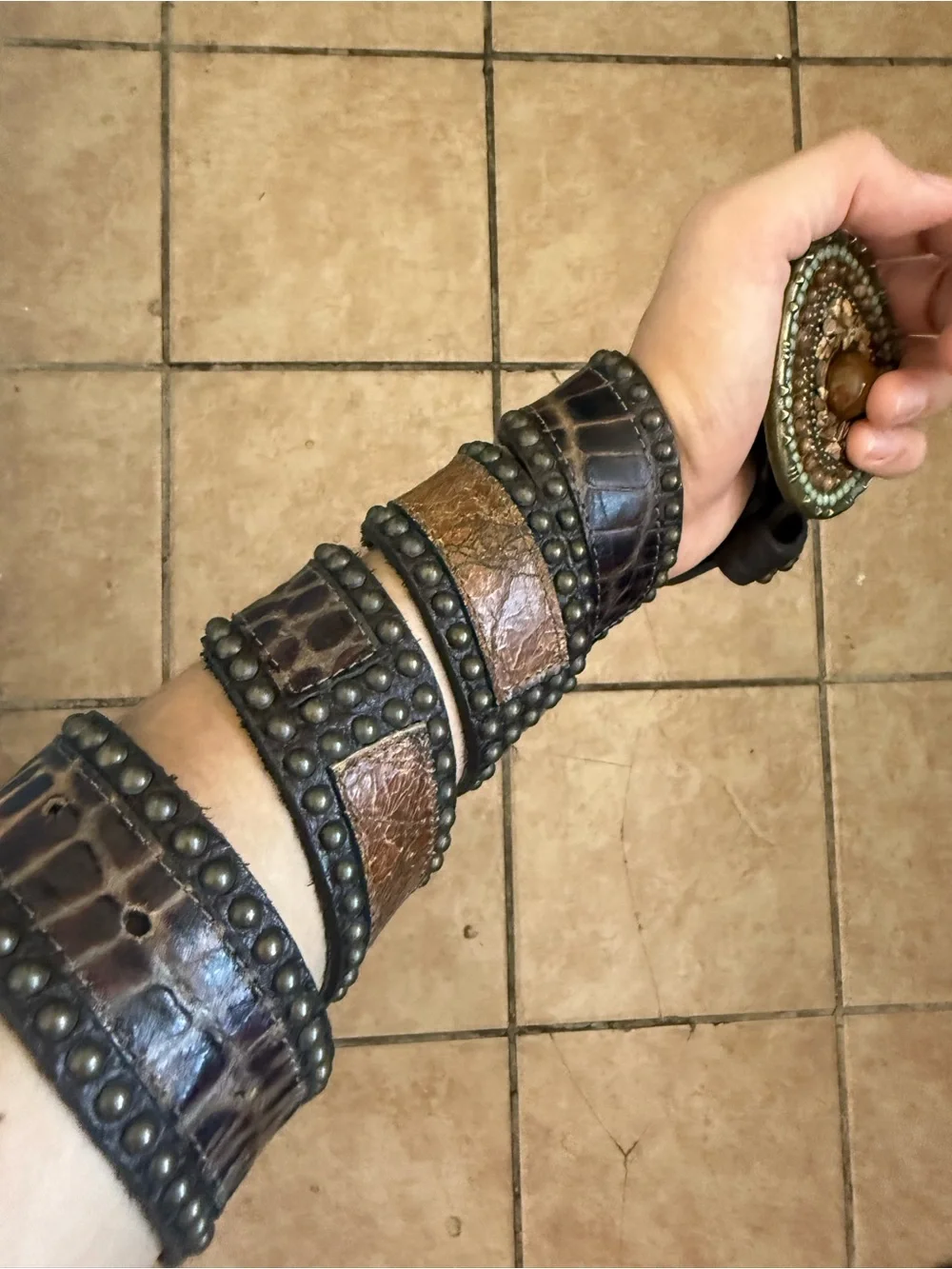Leatherock studded belt